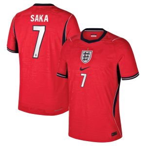 England Nike Away Aero-FIT Match Shirt 2026 with Saka 7 printing