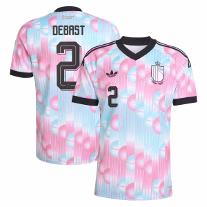 Belgium adidas Away Shirt 2026 with Debast 2 printing