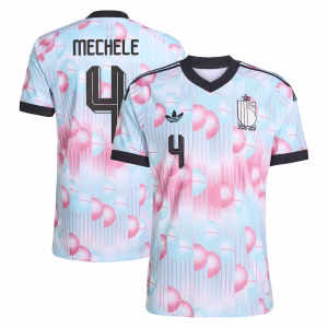 Belgium adidas Away Authentic Shirt 2026 with Mechele 4 printing