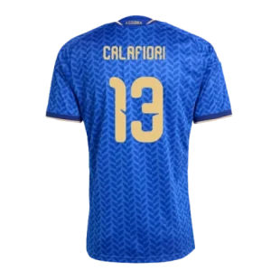 Italy Riccardo Calafiori 13 Home Soccer Jersey World Cup 2026