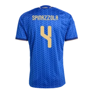 Italy Leonardo Spinazzola 4 Home Soccer Jersey World Cup 2026