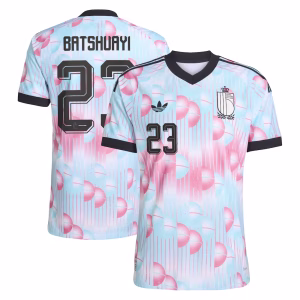Belgium adidas Away Authentic Shirt 2026 with Batshuayi 23 printing