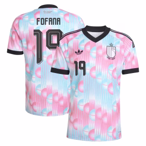 Belgium adidas Away Shirt 2026 with Fofana 19 printing