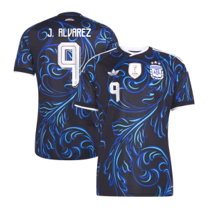 Argentina adidas Away Shirt 2026 with J. Alvarez 9 printing