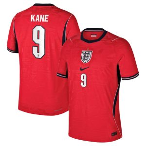 England Nike Away Aero-FIT Match Shirt 2026 with Kane 9 printing