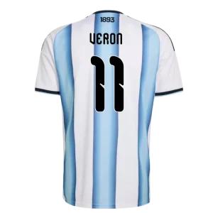Argentina Verón 11 Home Soccer Jersey World Cup 2026