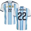 Argentina Lautaro Martínez 22 Home Soccer Jersey World Cup 2026