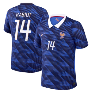 France Nike Home Aero-Fit Match Shirt 2026 with Rabiot 14 printing