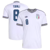 Italy adidas Authentic Away Shirt 2026 with Tonali 8 printing
