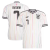 Japan adidas Away Shirt 2026 with Mitoma 7 printing
