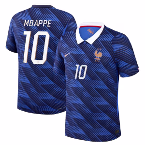 France Nike Home Aero-Fit Match Shirt 2026 with Mbappe 10 printing