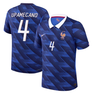 France Nike Home Aero-Fit Match Shirt 2026 with Upamecano 4 printing