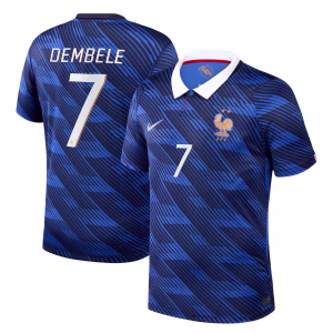 France Nike Home Stadium Shirt 2026 with Dembele 7 printing